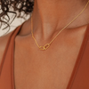 Vintage halskæde med gylden kæde