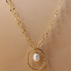 Vintage barok perlehalskæde i guld