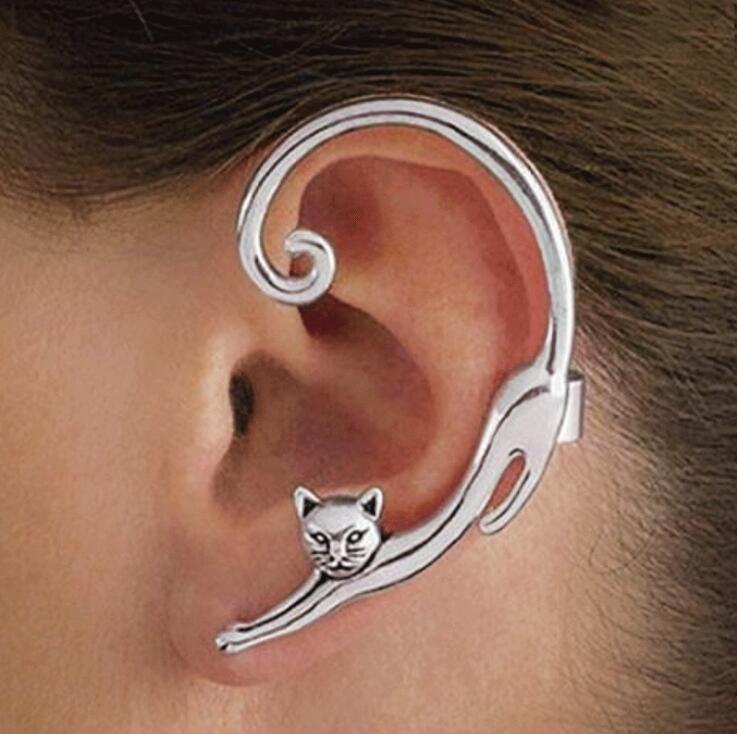 Sølv Luksus Kat øreringe