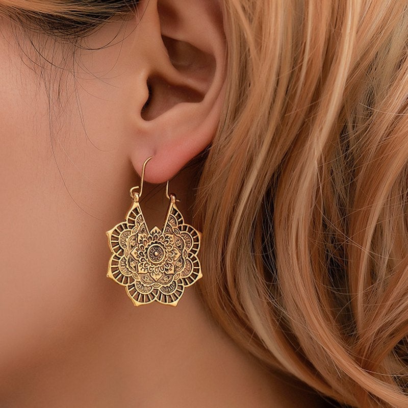 Lotus Mandala øreringe