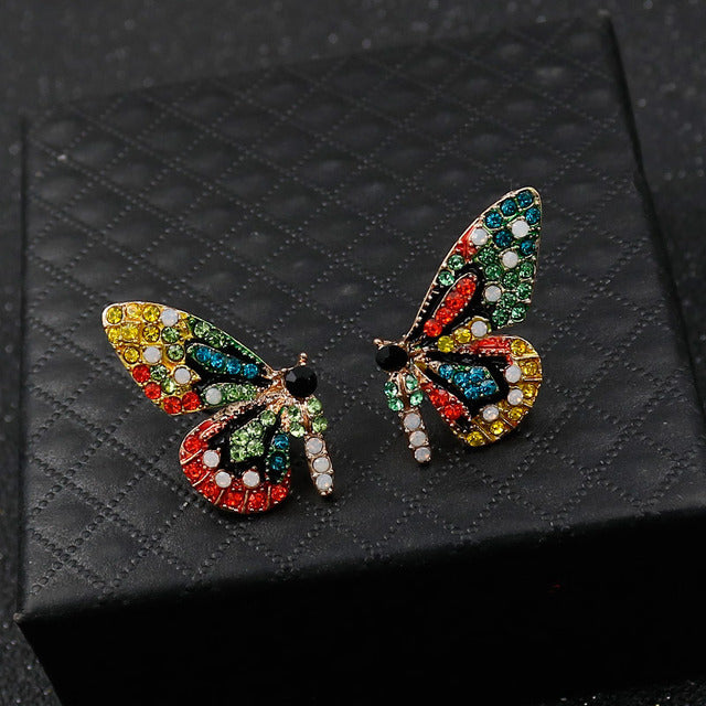 Butterfly øreringe Limited Edition med Zirconia Indlæg
