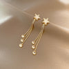 Stjerne øreringe med Krystaller i guld