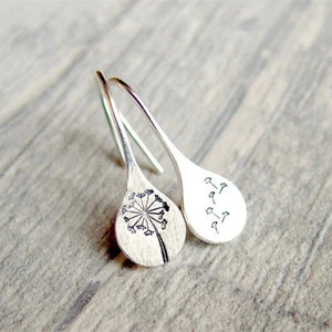 Flower Drop øreringe i sterling sølv